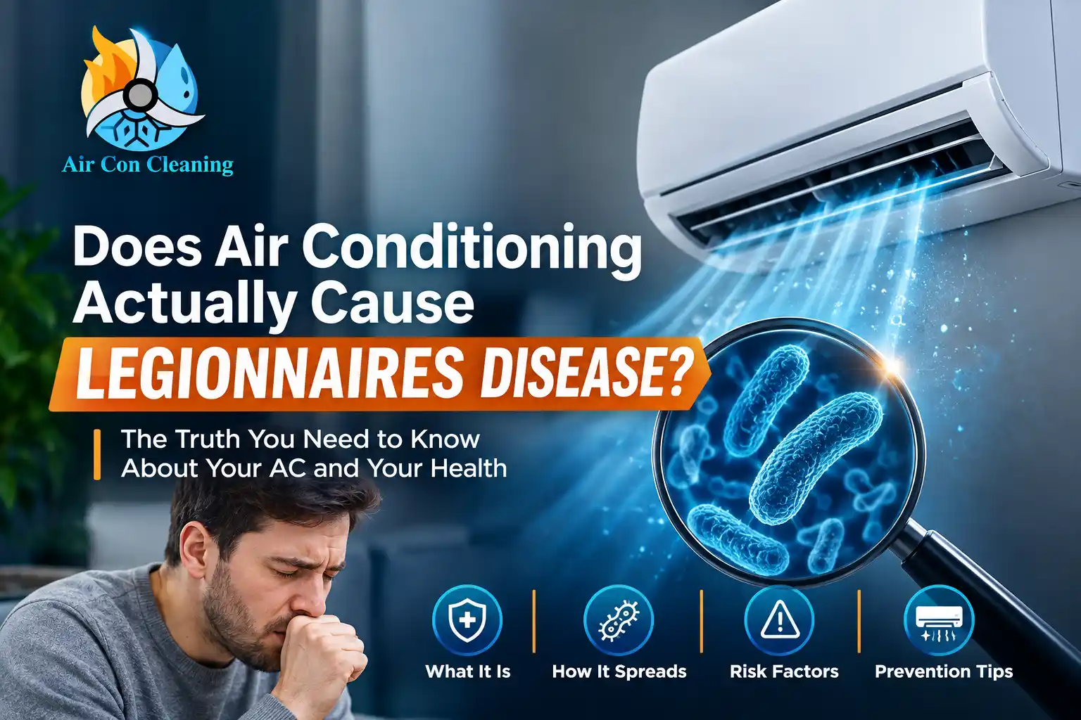 Air conditioning system and Legionnaires disease risk explained